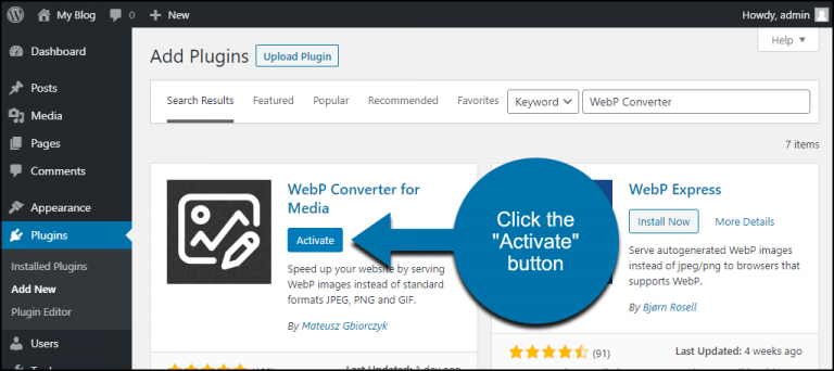 webp converter for media server configuration error